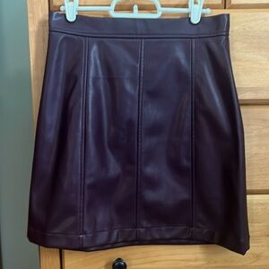 Faux leather Banana Republic skirt